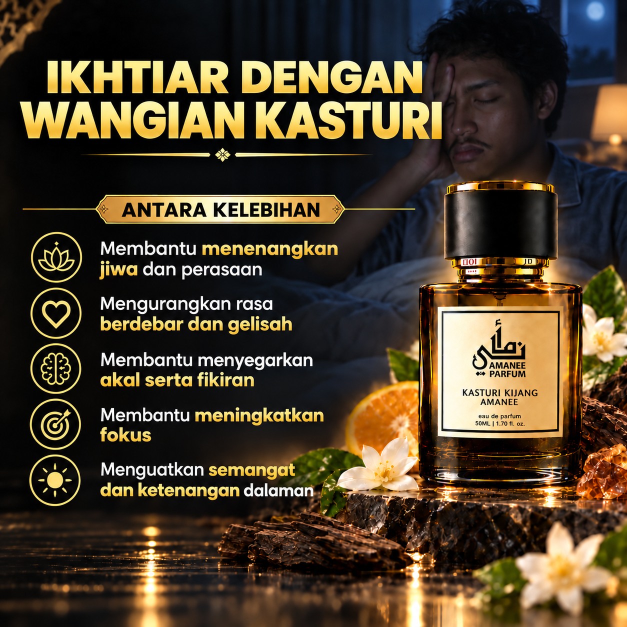 Ikhtiar dengan wangian kasturi
